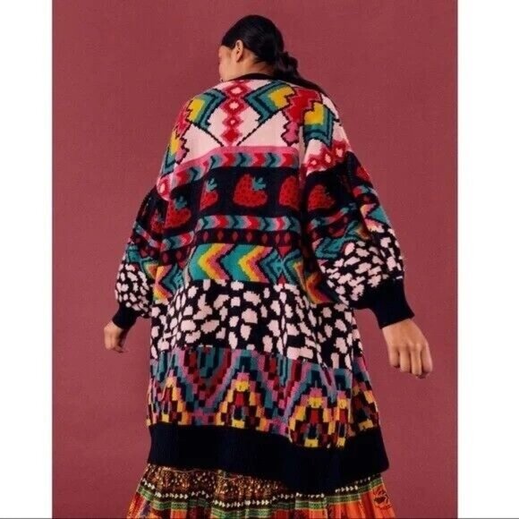 FARM RIO Crazy Mix Multicolor Patterned Cardigan - Picture 7 of 16